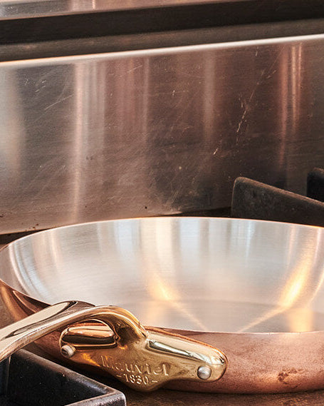 Mauviel Copper Cookware, Brass Handles