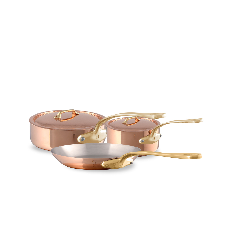 Mauviel M'200 B 5-Piece Cookware Set With Bronze Handles - Mauviel USA