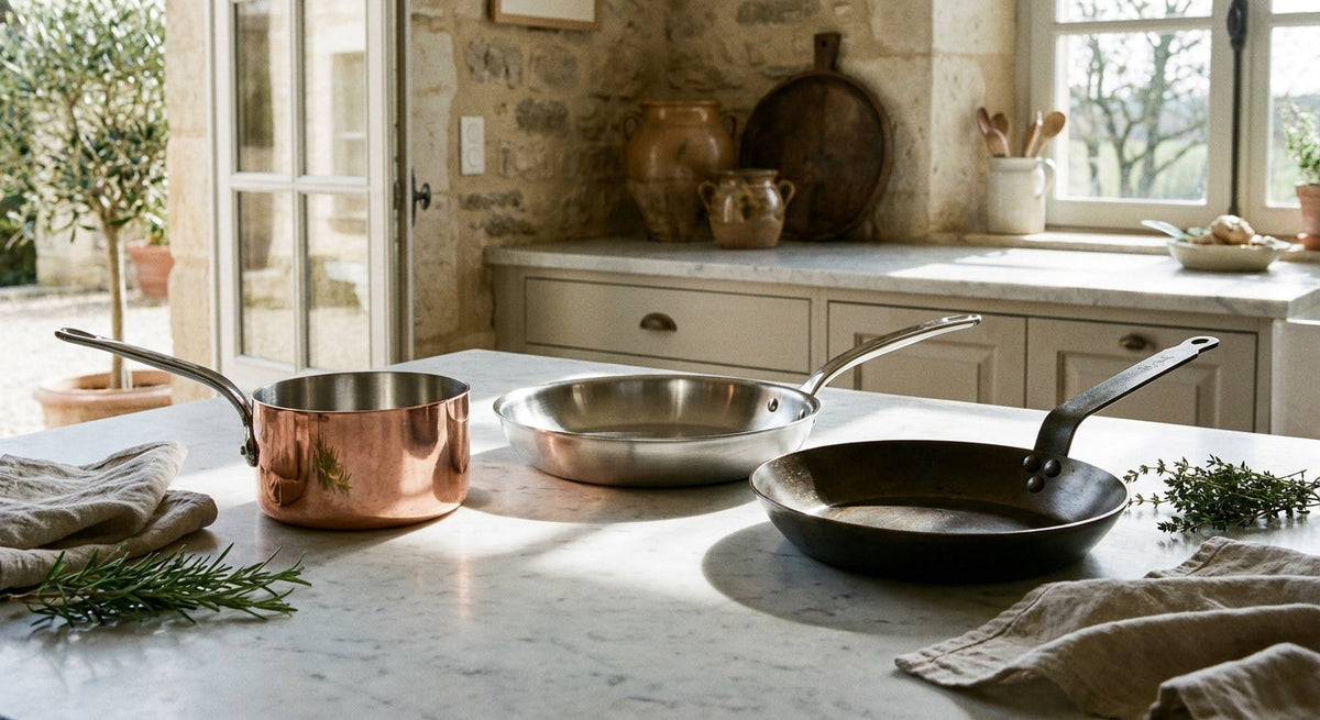 Copper vs. Stainless vs. Carbon Steel: Which Mauviel Is Right for You?