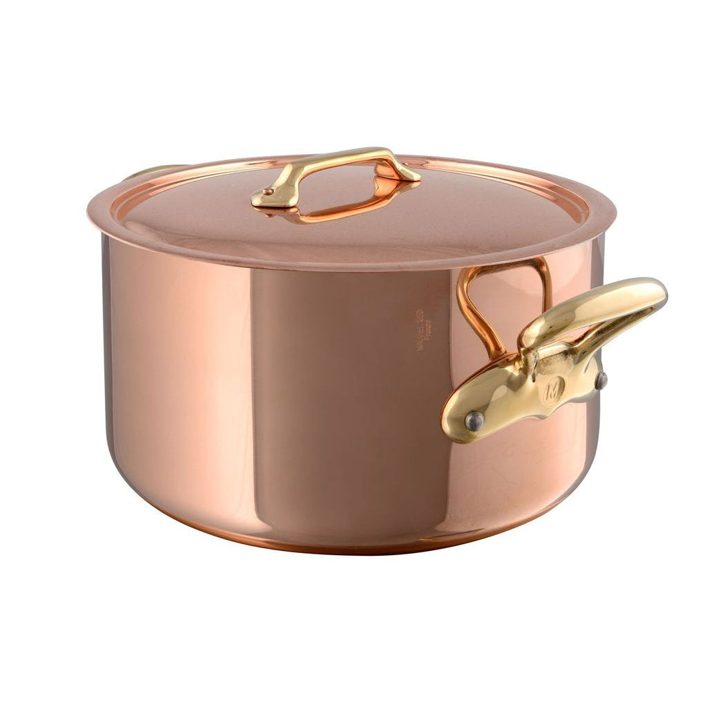 Mauviel 1830 M'HERITAGE 200 B Stewpan With Lid, Bronze Handles - Mauviel1830
