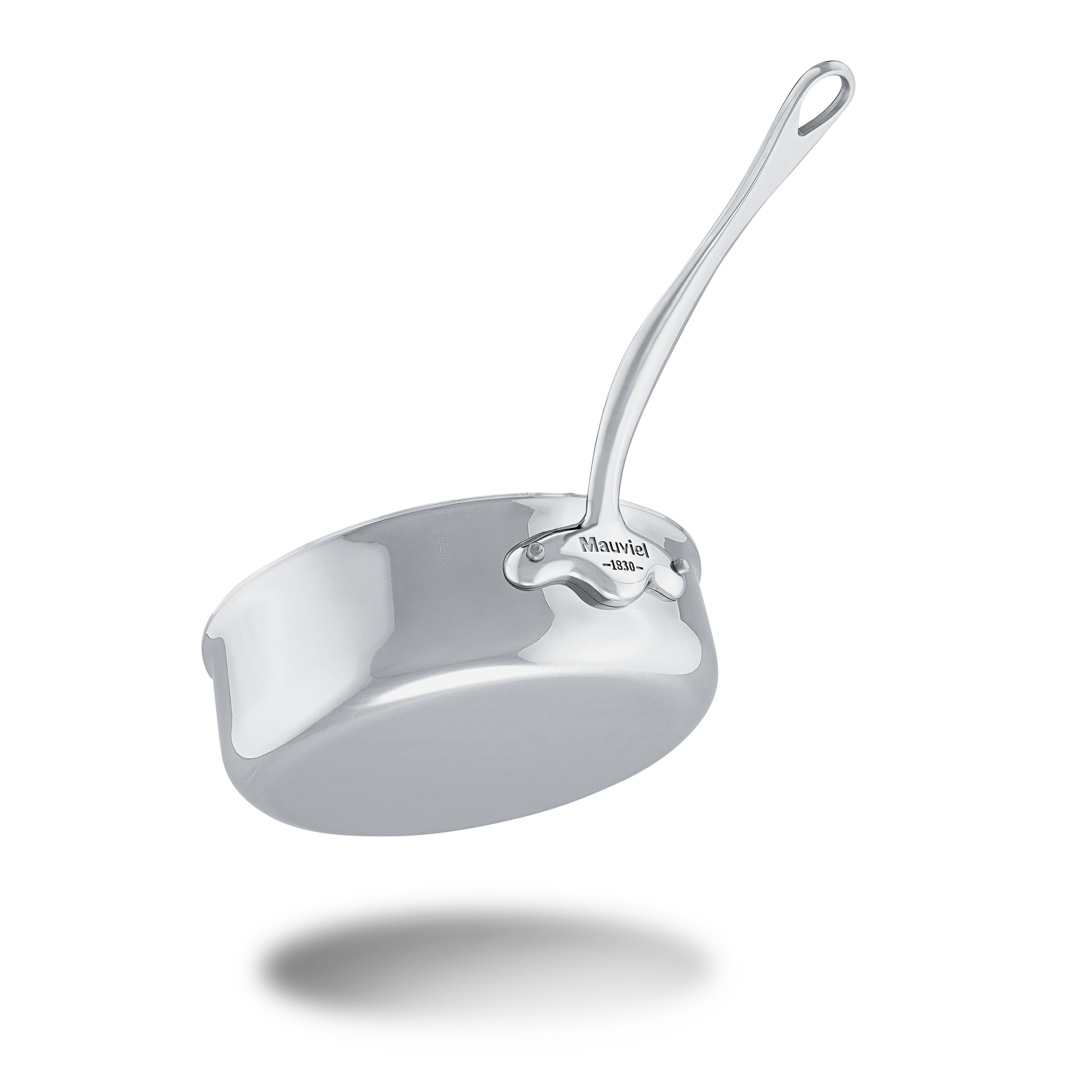 Mauviel M'COOK 5-Ply Saute Pan With Lid, Cast Stainless Steel Handle, 1.8-Qt