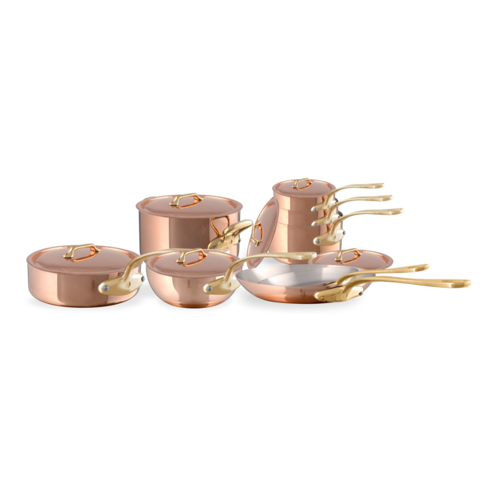 Mauviel M'Heritage M200B 14-Piece Cookware Set With Bronze Handles - Mauviel1830