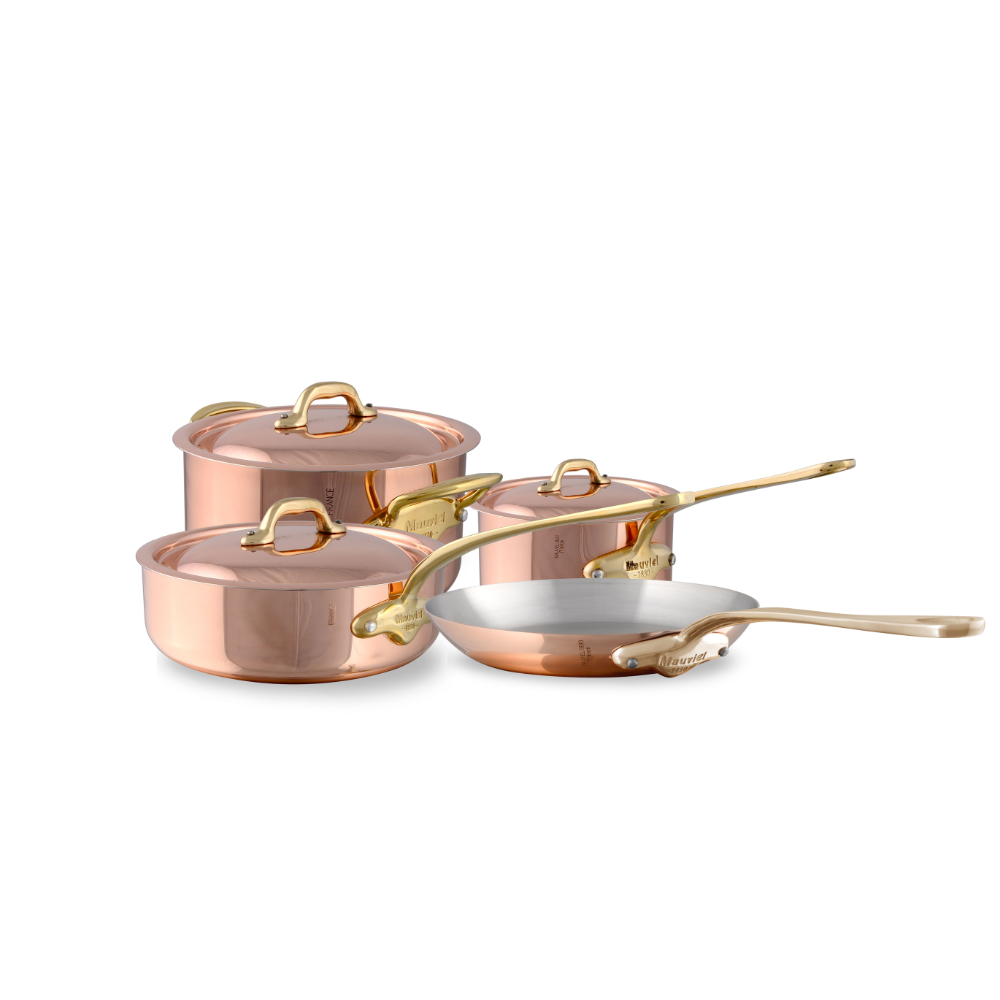 Mauviel M'150 B 7-Piece Cookware Set With Bronze Handles - Mauviel1830