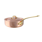 Mauviel 1830 M'Heritage M150B Saute Pan With Lid, Bronze Handle, 3.3-Qt - Mauviel USA