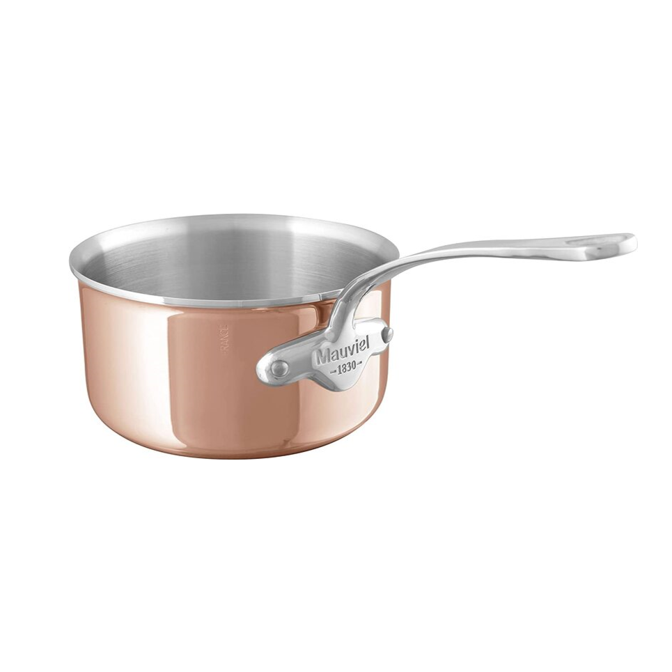 Mauviel 1830 M'3S Tri-Ply Sauce Pan With Cast Stainless Steel Handle, 2.6-qt - Mauviel1830