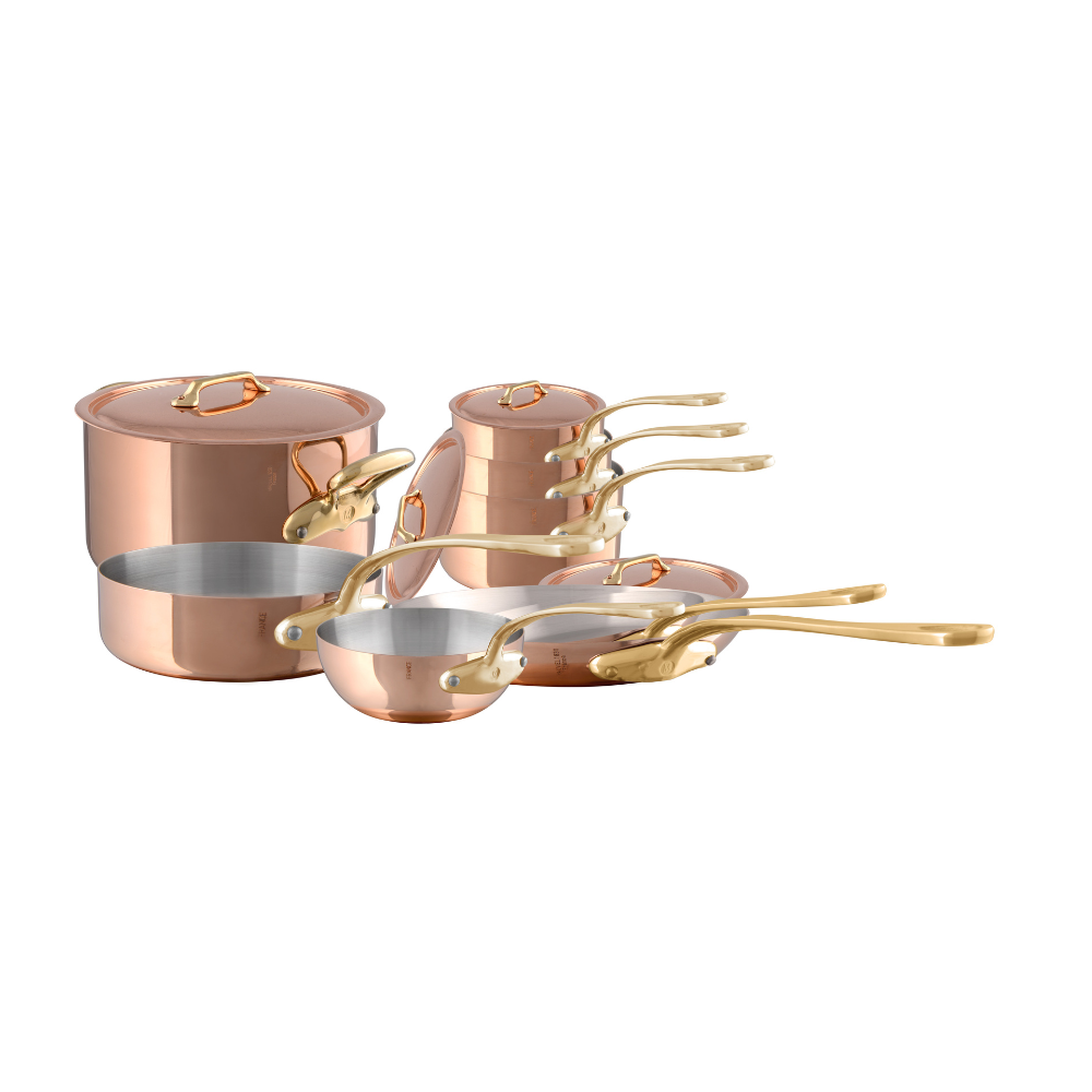 Mauviel M'200 B 12-Piece Cookware Set With Bronze Handles - Mauviel1830