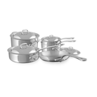 Mauviel 1830 M'COOK 9-Piece Cookware Set With Cast Stainless Steel Handles - Mauviel1830
